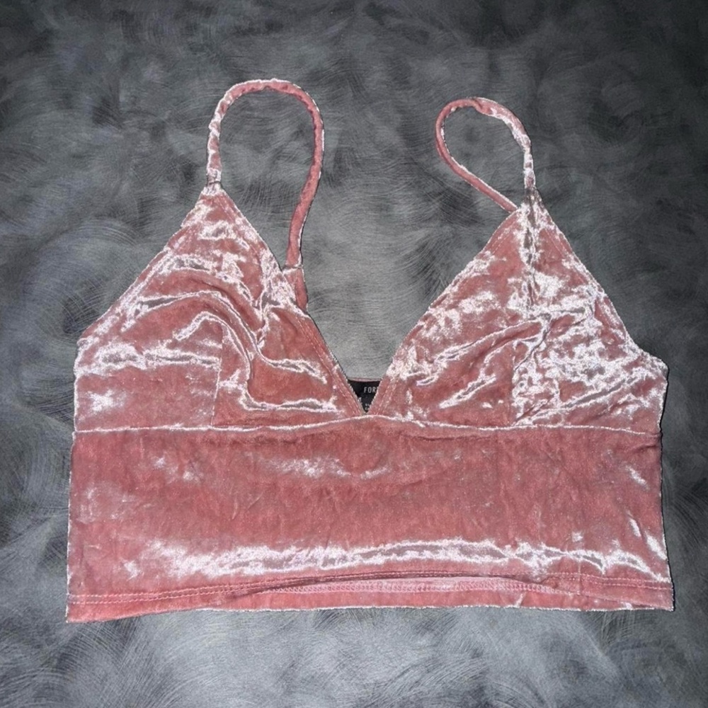 Forever 21 Blush Velvet Camisole